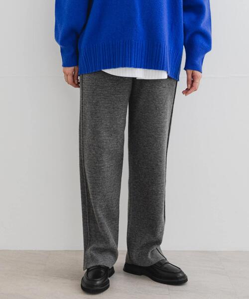 F by ROSSO(エフバイロッソ)の「F by ROSSO ウォッシャブル抗ピルニットパンツ(その他パンツ・レディース・ライトベージュ/チャコールグレー・FREE)」の15枚目の写真
