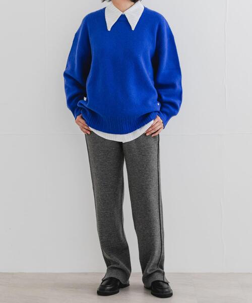 F by ROSSO(エフバイロッソ)の「F by ROSSO ウォッシャブル抗ピルニットパンツ(その他パンツ・レディース・ライトベージュ/チャコールグレー・FREE)」の18枚目の写真