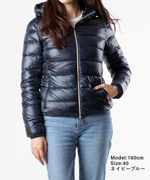 HERNO(ヘルノ)の「HERNO GIADA DOWNJACKET ヘルノ ショート ジャーダ ダウンジャケット(ダウンジャケット/コート・レディース・ブラック/キャメル/ネイビー系1・42/40/44)」の4枚目の写真