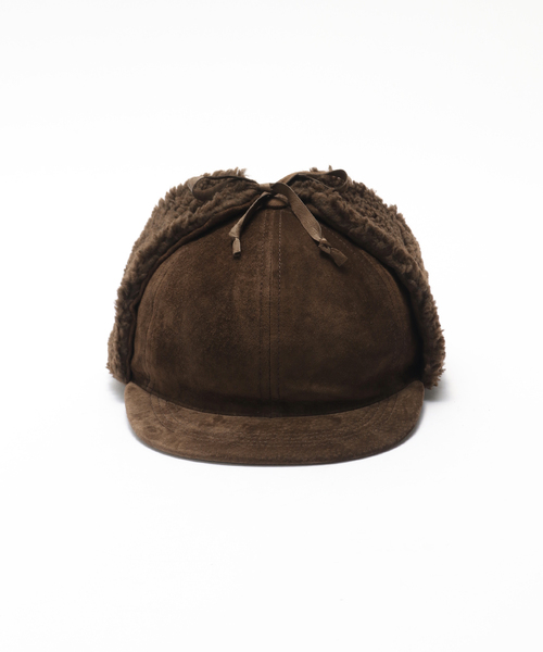 JOURNAL STANDARD（ジャーナルスタンダード）の「Winner Cap×JOURNAL STANDARD Earflap Chocolate Brown suede（ハット・メンズ・ブラウン・FREE）」の2枚目の写真