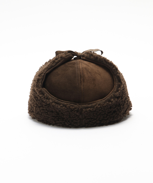 JOURNAL STANDARD（ジャーナルスタンダード）の「Winner Cap×JOURNAL STANDARD Earflap Chocolate Brown suede（ハット・メンズ・ブラウン・FREE）」の3枚目の写真