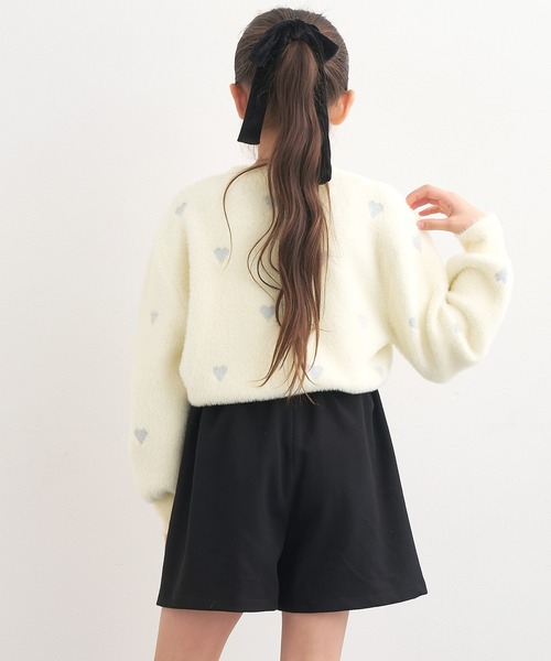 coca（coca）（コカ）の「キッズ　ラメハートニットプルオーバー（ニット/セーター・キッズ・ライトブルー/アイボリー・150/140/130/120）」の11枚目の写真