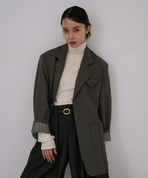 【残りわずか!】Oversized Back Zip Jacket|オフィスカジュアル/オケージョン/春服