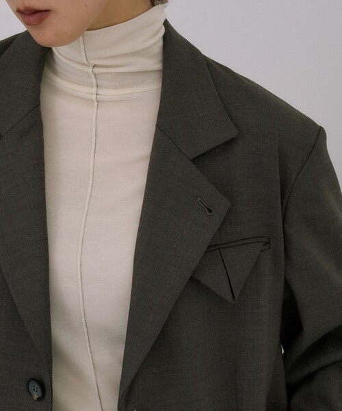 Oversized Back Zip Jacket｜オフィスカジュアル/オケージョン/冬服