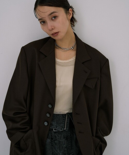 Oversized Back Zip Jacket｜オフィスカジュアル/オケージョン/冬服