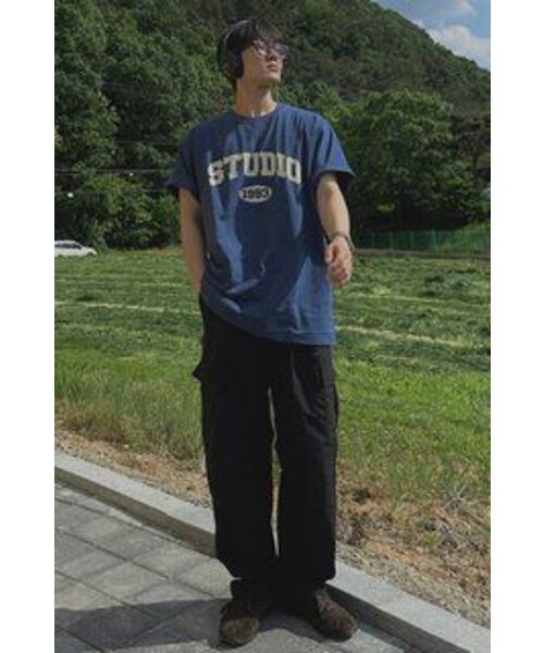 1993STUDIO（1993スタジオ）の「スタジオアーチロゴTシャツ_ブルー（Tシャツ/カットソー・レディース・その他・SMALL/MEDIUM/LARGE）」の15枚目の写真