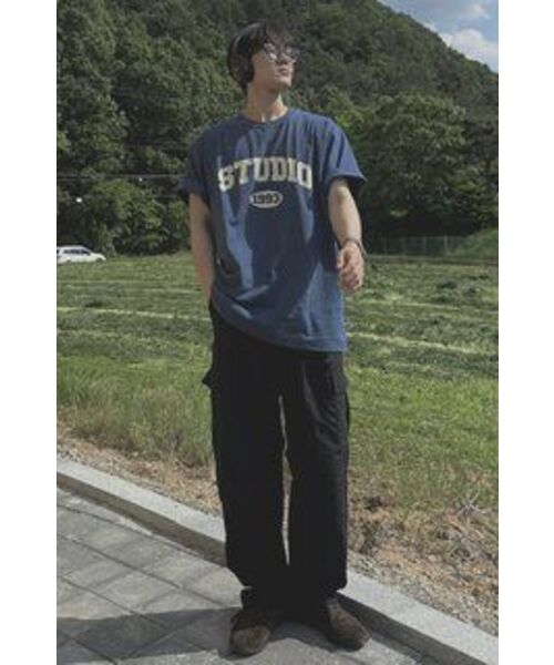 1993STUDIO（1993スタジオ）の「スタジオアーチロゴTシャツ_ブルー（Tシャツ/カットソー・レディース・その他・SMALL/MEDIUM/LARGE）」の16枚目の写真