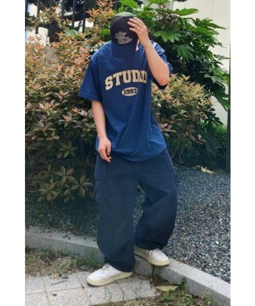 1993STUDIO（1993スタジオ）の「スタジオアーチロゴTシャツ_ブルー（Tシャツ/カットソー・レディース・その他・SMALL/MEDIUM/LARGE）」の17枚目の写真