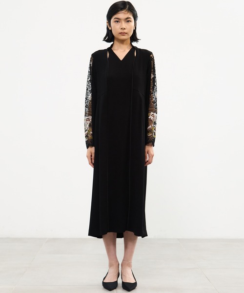 MURRAL/ミューラル】Petal collar lace dress/ペタルカラーレース