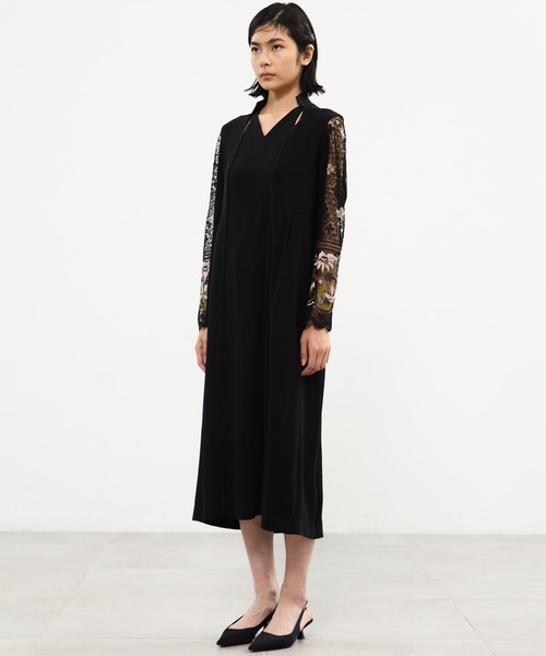 MURRAL/ミューラル】Petal collar lace dress/ペタルカラーレース