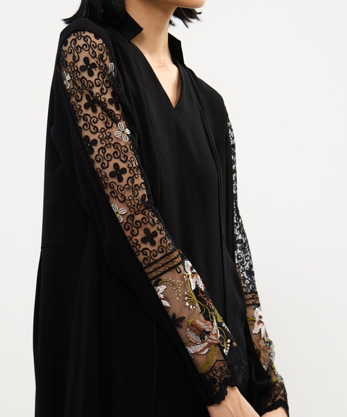 MURRAL（ミューラル）の「【MURRAL/ミューラル】Petal collar lace dress/ペタルカラーレースドレス（ワンピース・レディース・ブラック/ネイビー・1/2）」の11枚目の写真