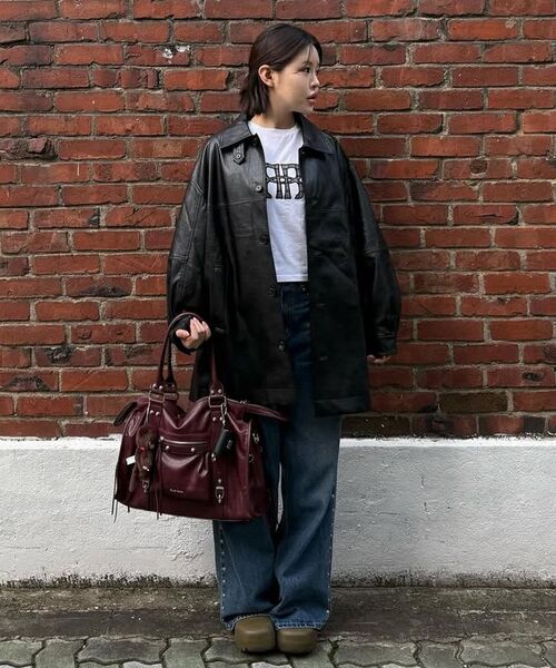 ROCKCAKE（ロックケーキ）の「Big Diaz Bag - Burgundy（ショルダーバッグ・レディース・その他・F）」の7枚目の写真