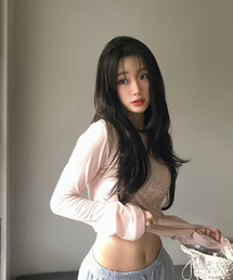 GILAARCHIVE（ギラアーカイブ）の「STAR WING SHEER LONG SLEEVE_PK（Tシャツ/カットソー）」