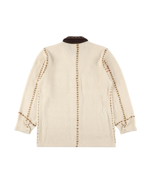 PHINGERIN（フィンガリン）の「PG1 SHORT COAT（ニット/セーター・メンズ・ベージュ/ワインレッド/ネイビー・XL/L/M/S）」の5枚目の写真