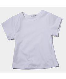 プレイス シンプル ベーシック スリムフィット セミクロップ コットン 半袖Tシャツ _10カラー