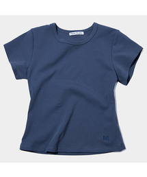 プレイス シンプル ベーシック スリムフィット セミクロップ コットン 半袖Tシャツ _10カラー