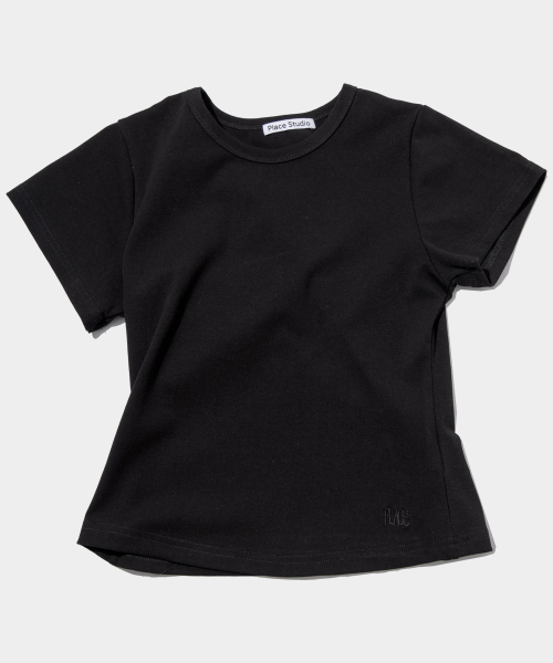 PLACE STUDIO(プレイススタジオ)の「プレイス シンプル ベーシック スリムフィット セミクロップ コットン 半袖Tシャツ _10カラー(Tシャツ/カットソー・レディース・パープル/チャコール/ホワイト/グリーン/レッド/スカイブルー/LIME/ブラック/ブルー/グレー・FREE/MEDIUM/SMALL)」の18枚目の写真