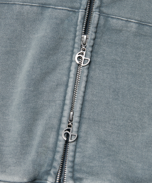 NOMANUAL(NOMANUAL)の「C.A VINTAGE HOODED ZIP-UP - WASHED GRAY(パーカー・レディース・その他・SMALL/MEDIUM/LARGE)」の6枚目の写真