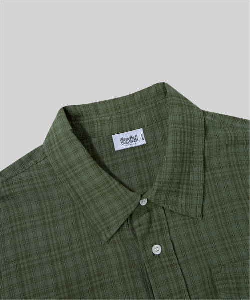 Verdnt(バーダント)の「ボリュームカーゴチェックシャツ【カーキ】(シャツ/ブラウス・レディース・カーキ・MEDIUM/LARGE/SMALL)」の15枚目の写真