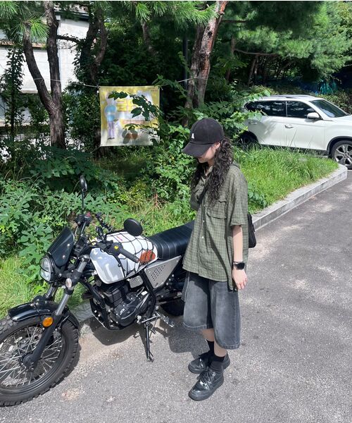 Verdnt(バーダント)の「ボリュームカーゴチェックシャツ【カーキ】(シャツ/ブラウス・レディース・カーキ・MEDIUM/LARGE/SMALL)」の11枚目の写真