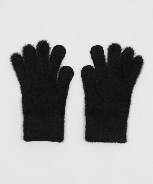 WEGO（ウィゴー）の「WEGO/リボンラインストーングローブ（手袋・レディース・サックスブルー/ライトピンク/ブラック・FREE）」の14枚目の写真