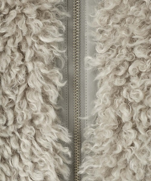 LOWRYS FARM（ローリーズファーム）の「プードルファーブルゾン　612843（ブルゾン・レディース・アイボリー/ブラック/グレー・FREE）」の15枚目の写真