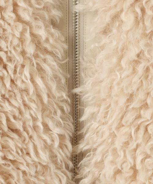 LOWRYS FARM（ローリーズファーム）の「プードルファーブルゾン　612843（ブルゾン・レディース・アイボリー/ブラック/グレー・FREE）」の14枚目の写真