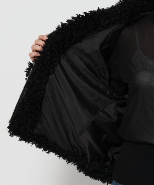 LOWRYS FARM（ローリーズファーム）の「プードルファーブルゾン　612843（ブルゾン・レディース・アイボリー/ブラック/グレー・FREE）」の13枚目の写真