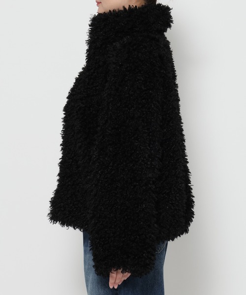 LOWRYS FARM（ローリーズファーム）の「プードルファーブルゾン　612843（ブルゾン・レディース・アイボリー/ブラック/グレー・FREE）」の5枚目の写真