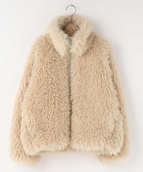 LOWRYS FARM（ローリーズファーム）の「プードルファーブルゾン　612843（ブルゾン・レディース・アイボリー/ブラック/グレー・FREE）」の19枚目の写真