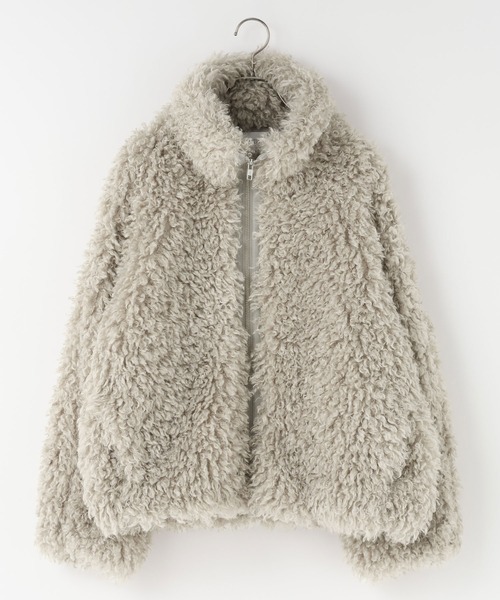 LOWRYS FARM（ローリーズファーム）の「プードルファーブルゾン　612843（ブルゾン・レディース・アイボリー/ブラック/グレー・FREE）」の18枚目の写真