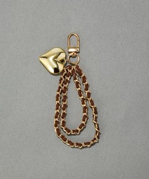 Phoebe（フィービィー）の「スウェードチェーンハートバッグチャーム（チャーム）」