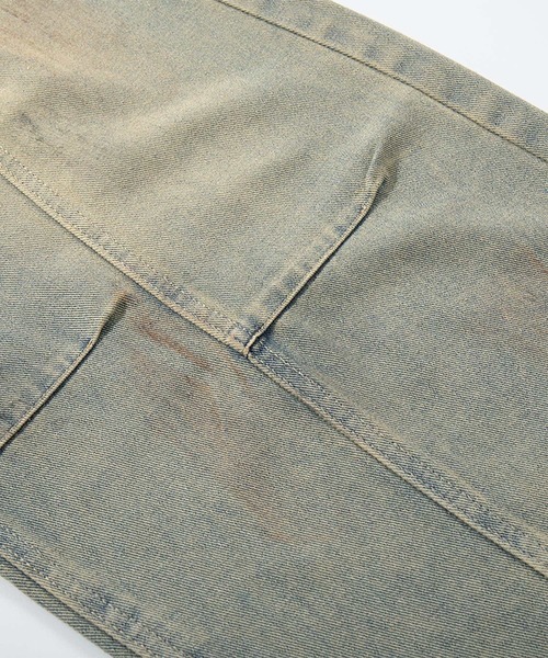 HOOK（フック）の「紐飾り付きウォッシュデニムバルーンパンツ（デニムパンツ・メンズ・ライトブルー・S/L/M）」の7枚目の写真