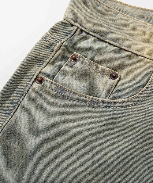 HOOK（フック）の「紐飾り付きウォッシュデニムバルーンパンツ（デニムパンツ・メンズ・ライトブルー・S/L/M）」の4枚目の写真