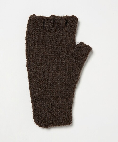 Black Sheep（ブラックシープ）の「＜BLACK SHEEP＞ フィンガーレス グローブ 手袋（手袋・メンズ・ブラック/ダークブラウン・FREE）」の3枚目の写真