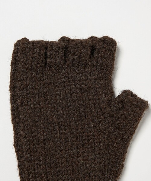 Black Sheep（ブラックシープ）の「＜BLACK SHEEP＞ フィンガーレス グローブ 手袋（手袋・メンズ・ブラック/ダークブラウン・FREE）」の5枚目の写真