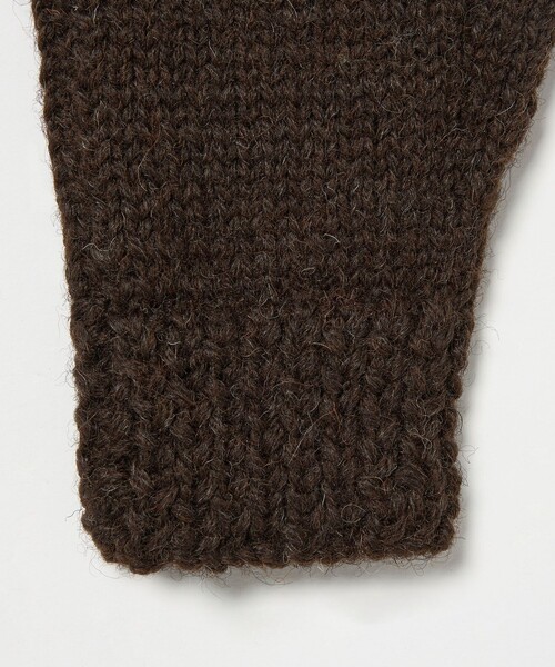 Black Sheep（ブラックシープ）の「＜BLACK SHEEP＞ フィンガーレス グローブ 手袋（手袋・メンズ・ブラック/ダークブラウン・FREE）」の6枚目の写真