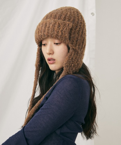 セール】ミックスニットフライトキャップ（ニットキャップ/ビーニー