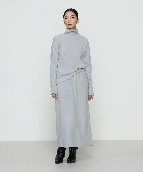Gabardine K.T(ギャバジンケーティー)の「ニットコール タートルネック カットソー(Tシャツ/カットソー・レディース・ネイビー/ブラック/ライトグレー/オフホワイト/グレー・9号/7号/11号)」の17枚目の写真