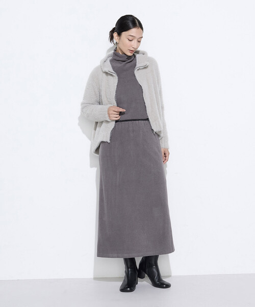 Gabardine K.T(ギャバジンケーティー)の「ニットコール タートルネック カットソー(Tシャツ/カットソー・レディース・ネイビー/ブラック/ライトグレー/オフホワイト/グレー・9号/7号/11号)」の12枚目の写真