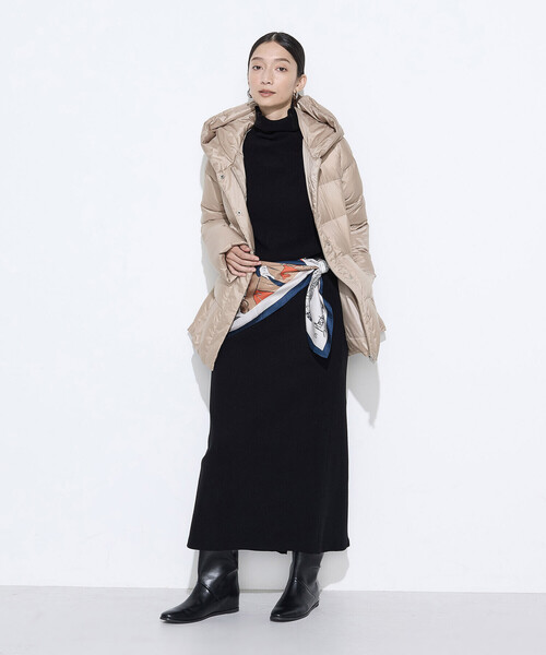 Gabardine K.T(ギャバジンケーティー)の「ニットコール タートルネック カットソー(Tシャツ/カットソー・レディース・ネイビー/ブラック/ライトグレー/オフホワイト/グレー・9号/7号/11号)」の14枚目の写真
