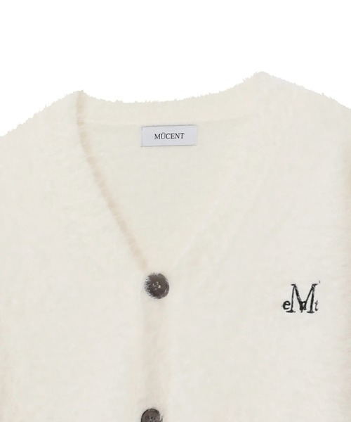 MUCENT(ムセント)の「【日本未発売/WEB限定】MUCENT(ムセント)/Vネック アンゴラ オーバーサイズ シャギー ニット カーディガン/POWDERY V-NECK ANGORA KNIT CARDIGAN(カーディガン/ボレロ・レディース・ブラック/アイボリー/チャコールグレー・FREE)」の19枚目の写真