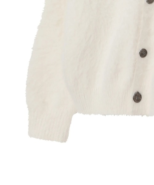 MUCENT(ムセント)の「【日本未発売/WEB限定】MUCENT(ムセント)/Vネック アンゴラ オーバーサイズ シャギー ニット カーディガン/POWDERY V-NECK ANGORA KNIT CARDIGAN(カーディガン/ボレロ・レディース・ブラック/アイボリー/チャコールグレー・FREE)」の20枚目の写真