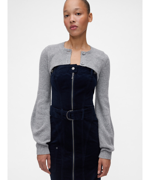 ゆか GapStudio CashSoft カシミヤタッチ シュランケン カーディガン