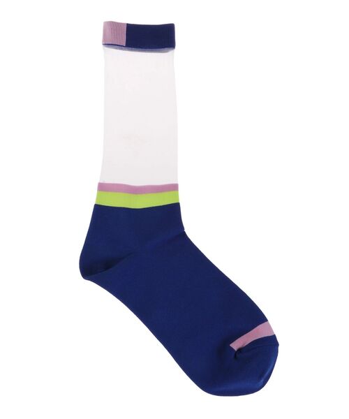 UN3D.（アンスリード）の「SHEER STRATUM SOCKS / シアーストレイタムソックス（ソックス/靴下・レディース・ライム/ブルー/ターコイズブルー・FREE）」の6枚目の写真