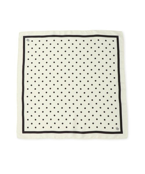 ROPE' PICNIC（ロペピクニック）の「ドット柄スカーフ（バンダナ/スカーフ・レディース・ピンク/ネイビー/キナリ・FREE）」の6枚目の写真