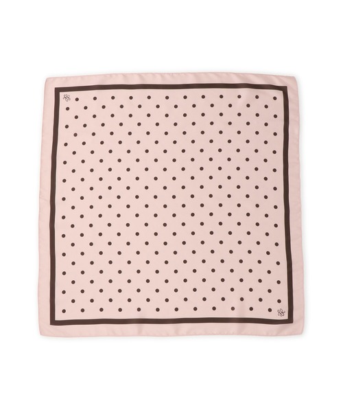 ROPE' PICNIC（ロペピクニック）の「ドット柄スカーフ（バンダナ/スカーフ・レディース・ピンク/ネイビー/キナリ・FREE）」の12枚目の写真