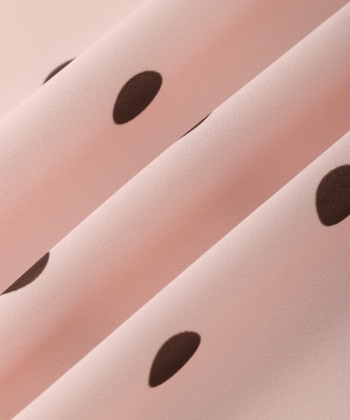 ROPE' PICNIC（ロペピクニック）の「ドット柄スカーフ（バンダナ/スカーフ・レディース・ピンク/ネイビー/キナリ・FREE）」の14枚目の写真