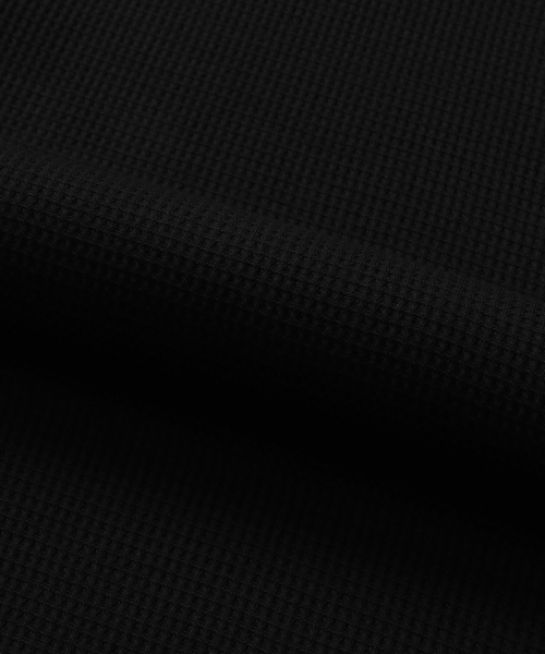 CONNECT KINLOCH(コネクトキンロック)の「ワッフルルーズフィットクルーネック長袖Tシャツ(ブラック)(Tシャツ/カットソー・メンズ・その他・MEDIUM/LARGE/X-LARGE)」の5枚目の写真