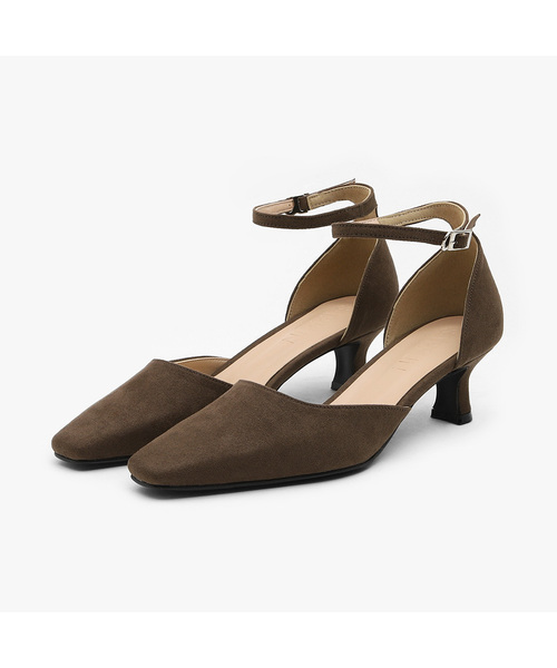 SAPPUN（サプン）の「Eldrin ラウンド パンプスヒール (5cm)（パンプス・レディース・ブラック/アイボリー/ブラウン/ベージュ・22.5cm/23cm/23.5cm/24cm/24.5cm/25cm/25.5cm）」の4枚目の写真